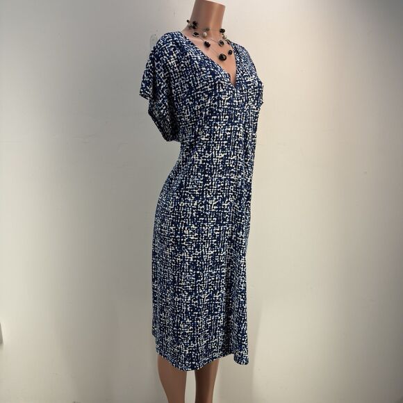 NWT Lane Bryant Women Sleeveless Midi Dress BLACK BLUE Sz Plus 18 20 - Picture 2 of 16